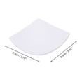 thumbnail image 4 of Unique Bargains 1 Pc Waterproof Soap Holder Curved White Soap Holder for Bathroom 3.74"x3.74"x0.71", 4 of 6