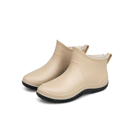 

Lacyhop Women s Ankle Rain Boots Waterproof Kitchen Garden Working Boots