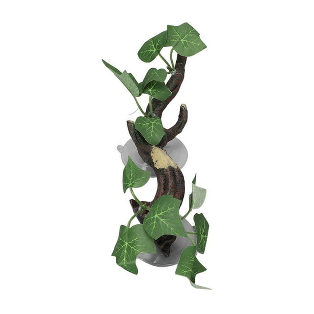 Reptile Plant Rattan, Simulation Reptile Climbing Branch Plastic Natural Safe Relieve Boredom With Suction Cup For Reptiles For Aquarium