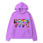 Super Kitties Children Sweatshirt y2k sudadera boy clothes Autumn Fleece pullover Casual Jacket anime hoodies clothes girls