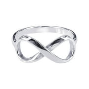Endless Love Infinity Symbol .925 Sterling Silver Ring-5