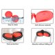 thumbnail image 4 of 1 Lente facial VR 2 en máscara de silicona con protector para Meta Quest 3 Rojo, 4 of 6