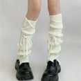 thumbnail image 3 of Milue Cute Leg Warmers Knit Flared Leg Sleeves Goth Baggy Cuffs Ankle Heap Socks, 3 of 10