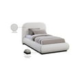thumbnail image 2 of Meridian Furniture Vaughn Cream Chenille Fabric Twin Bed, 2 of 9