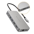 thumbnail image 1 of Hub USB C 10 en 1 Hyper Drive Plata con Soporte 4K Doble para MacBook y Windows Laptop, 1 of 5
