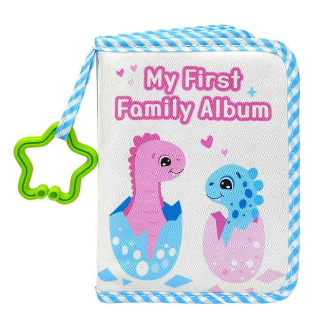 Baby Photo Album First Year Memory Book Soft Cloth Growth Record Keepsake for Toddler Child Handmade Keepsake Scrapbook