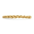 thumbnail image 2 of Real 14kt Yellow Gold Polished Twisted Rope Ring Size: 7; for Adults and Teens; for Women and Men, 2 of 4