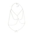 thumbnail image 3 of Collar de cuerpo Cadena Yinane Collar ancho de capas Ahueca hacia fuera Plata, 3 of 8