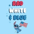 thumbnail image 2 of Men's Lilo & Stitch Rad White and Blue Graphic Tee Light Blue 3X Large, 2 of 4