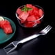 thumbnail image 1 of Tenedor de corte de frutas BLESIY rebanador de sandía Acero inoxidable doble cabeza, 1 of 8