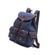 thumbnail image 1 of Mochila de lona, ​​mochila estética para adolescentes, mochila escolar. Azul oscuro, 1 of 9
