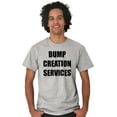 thumbnail image 4 of Dad Bump Creation Baby Announcement Men's Big & Tall Crewneck Graphic Tee Brisco Brands 2X, 4 of 5