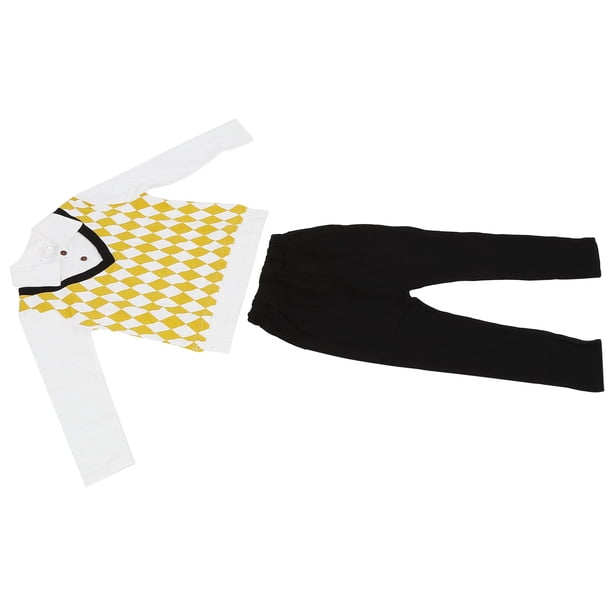 Traje De Manga Larga Para Niños, Resistente Al Encogimiento, Cómodos Juegos De Ropa Para Niños, Lavable A Máquina Para Niños Para Fiesta Para Uso Diario Para Vacaciones Para ANGGREK Amarillo 90cm