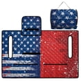 thumbnail image 5 of Whosucclay Travel Ready Design Golf Cart Sea for Yamaha 2-Person Golf Cart Club Cars, 4 Pockets Protection Club Car Seat Covers Golf Cart Seat Cover, American Flag, 5 of 9