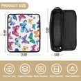 thumbnail image 3 of Hair Tools Storage with Heat Resistant Mat- Butterfly Print Curling Iron Travel Bag/Flat Iron Case for Women, 3 of 8
