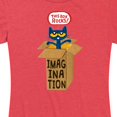 thumbnail image 3 of Pete The Cat - Pete In Imagination Box - Women's Short Sleeve Graphic T-Shirt, 3 of 6