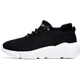 thumbnail image 1 of Zapatillas Zapatillas deportivas transpirables antideslizantes para correr zapatillas deportivas (negro blanco 37) Tmvgtek Para Estrenar, 1 of 9