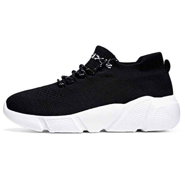 Zapatillas Zapatillas deportivas transpirables antideslizantes para correr zapatillas deportivas (negro blanco 37) Tmvgtek Para Estrenar