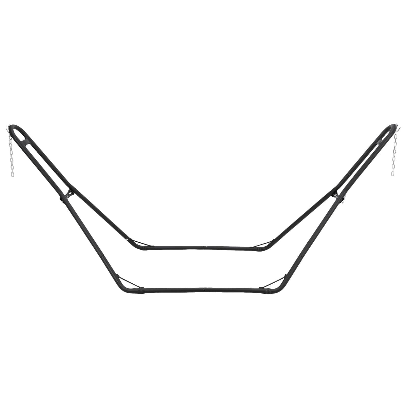 EastVita 2 Person Hammock Stand Only 550 lbs Capacity Adjustable Heavy Duty Powder-Coated Steel Stand Multi-Use Fits 9ft to 14ft Hammocks Black