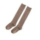 thumbnail image 2 of Jumpingount 1 par de calcetines altos hasta la rodilla para mujer, niñas, estudiantes, fiestas escolares, festivales, medias largas, calzado de Color Medias Café Jumpingount AP012073-05, 2 of 6