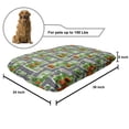thumbnail image 2 of City Pet Bed, Birds Eye View Map of the Abstract Town Streets Roads Houses and Cars Cartoon Print, Resistant Pad for Dogs and Cats Cushion with Removable Cover, 24" x 39", Multicolor, by Ambesonne, 2 of 4