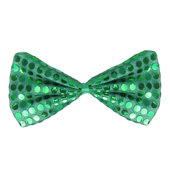 SeasonsTrading Green Sequin Bow Tie Costume Party Accessory