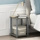 thumbnail image 3 of Mesa auxiliar Furinno Simplistic, juego de 2 unidades, roble francés, gris y gris, 3 of 9