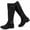 BlackPU 305, variant on LOVE STEETLY Women's Knee High Chunky Heel Boots, Side Zipper Round Toe Faux Leather Casual Buckle Comfort Versatile Boot.