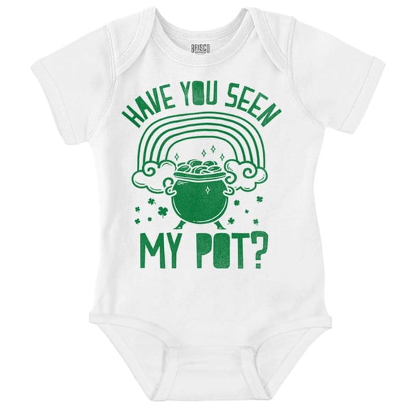 Have You Seen My Pot Holiday Humor Romper Boys or Girls Infant Baby Brisco Brands 18M