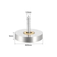 thumbnail image 2 of Uxcell 0.98'' Mirror Screw Decorative Cap Cover Nail  Stainless Steel Silver Tone 2pcs, 2 of 5