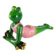 thumbnail image 3 of Ebros Whimsical Diva Green Lady Frog In Pink Swimsuit & Golden Manicure Figurine, 3 of 7