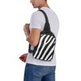 thumbnail image 5 of Sigee Zebra for Dual Pocket Sling Backpack Hiking Daypack Multipurpose Cross Body Chest Bag, 5 of 8