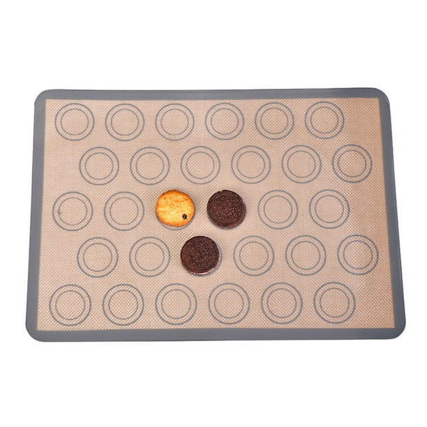 Yhmxh Utensilios de cocina Tapetes para hornear galletas - Tapetes antiadherentes para hornear - Fáciles de limpiar y reutilizables - Bandeja para hornear para hacer macarrones y galletas