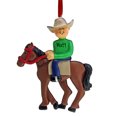 thumbnail image 2 of Personalized Horseback Rider - Male Christmas Ornament - Farm - Equestrian - Dude Ranch - Riding a Horse, 2 of 2