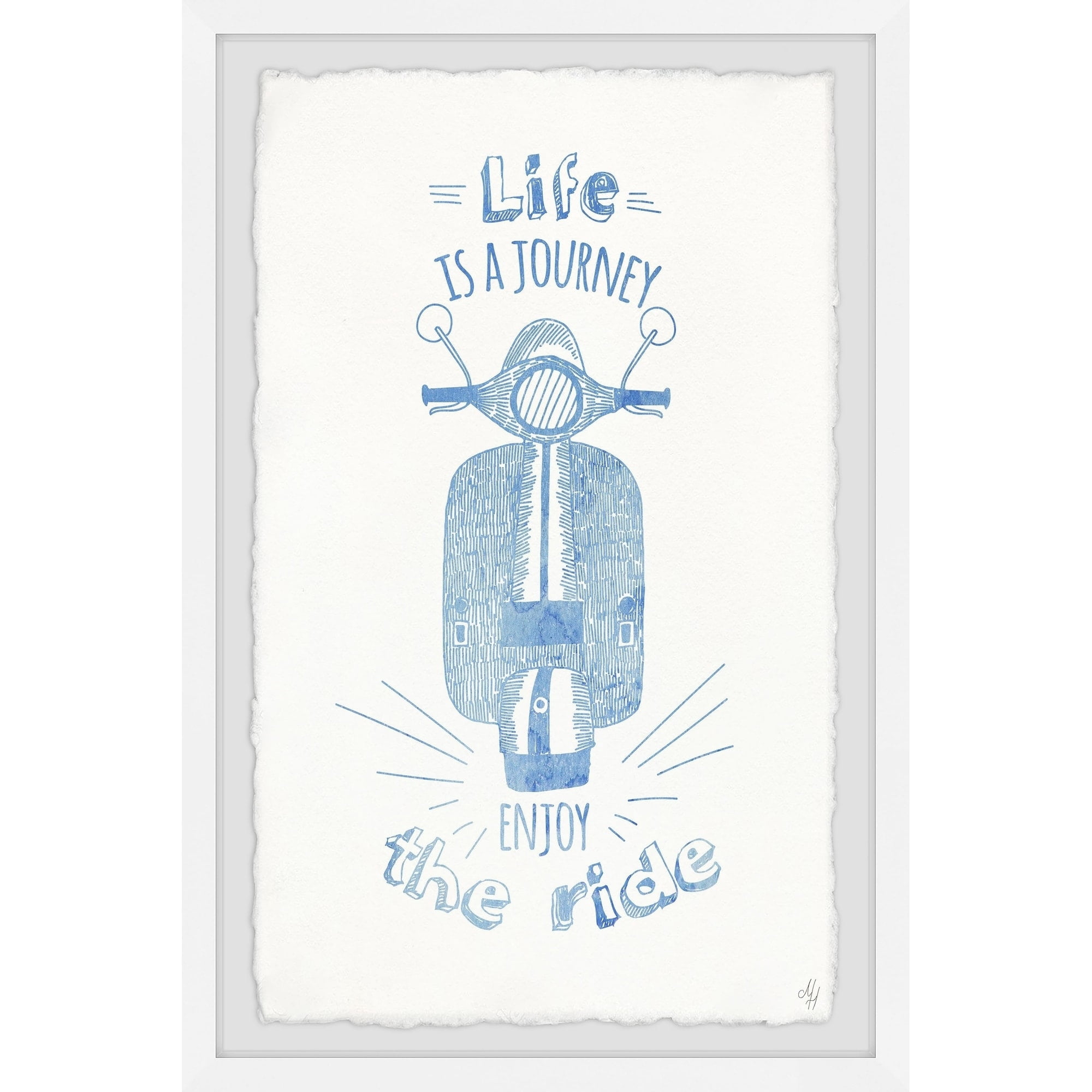 Marmont Hill Life Is a Journey, Enjoy the Ride Framed Wall Art