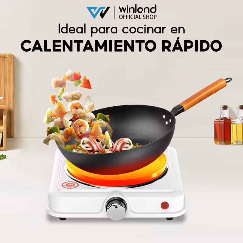 thumbnail image 1 of ¡Olla Eléctrica 1000W para Familias Mexicanas! Cocina súper rápido con eficiencia y seguridad., 1 of 1