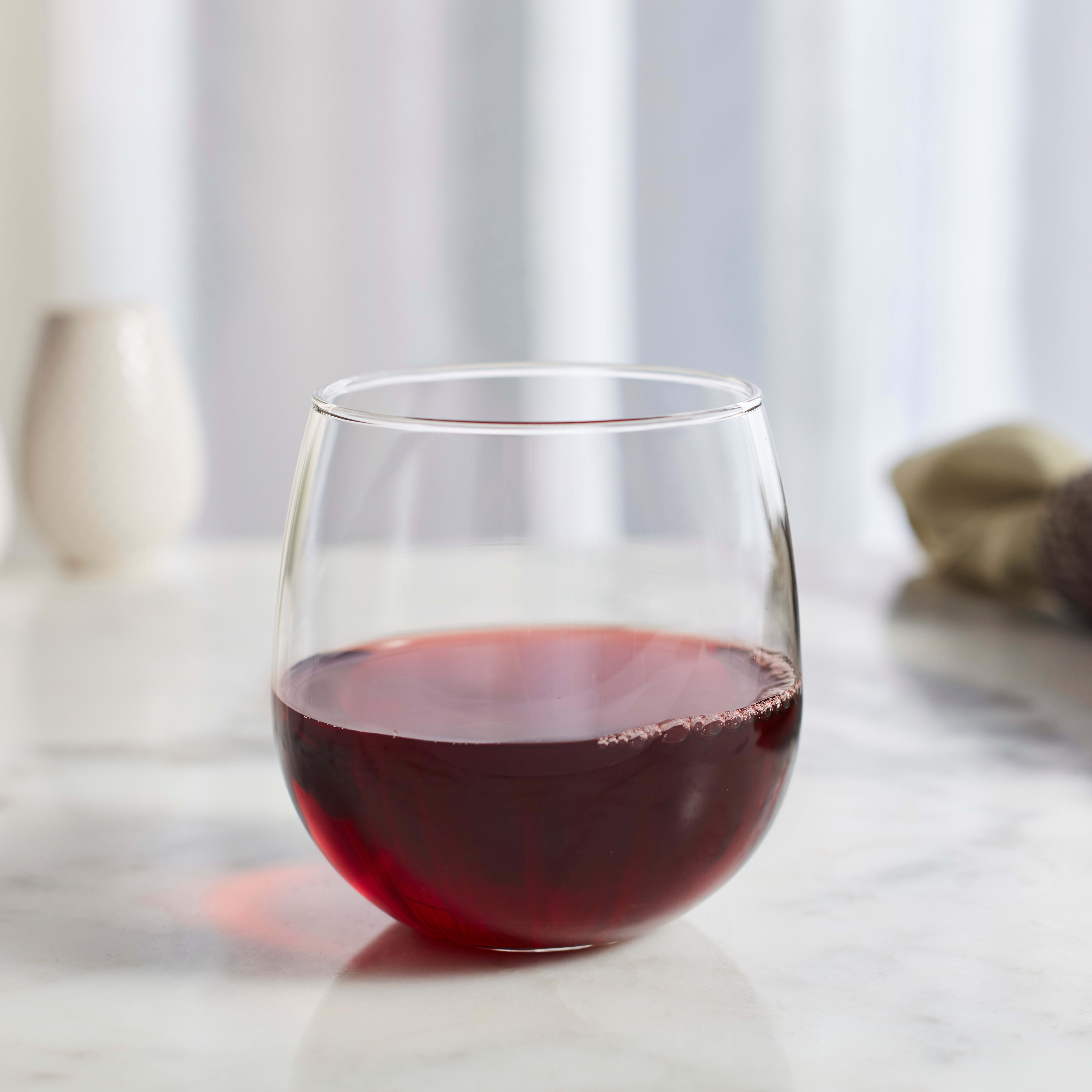 Stemless Red Wine Glasses