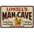 thumbnail image 1 of LOWELL'S Man Cave Metal Sign Wall Decor Gift 8x12 108120011394, 1 of 1