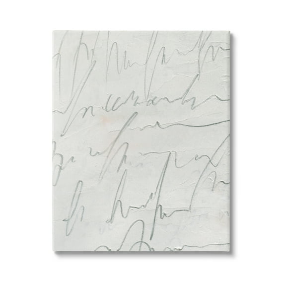 Stupell Industries Contemporary Cursive Script Abstract Scribble Words Painting Gallery Wrapped Canvas Print Wall Art, Design by Emma Caroline