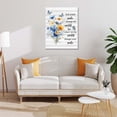 thumbnail image 3 of Purple Floral Canvas Wall Art Farmhouse Daisy Flower and Butterfly Pictures Country Flower Nature Plant Wall Decor for Living Room Bedroom Bathroom Elegant Home Decoration, 3 of 6
