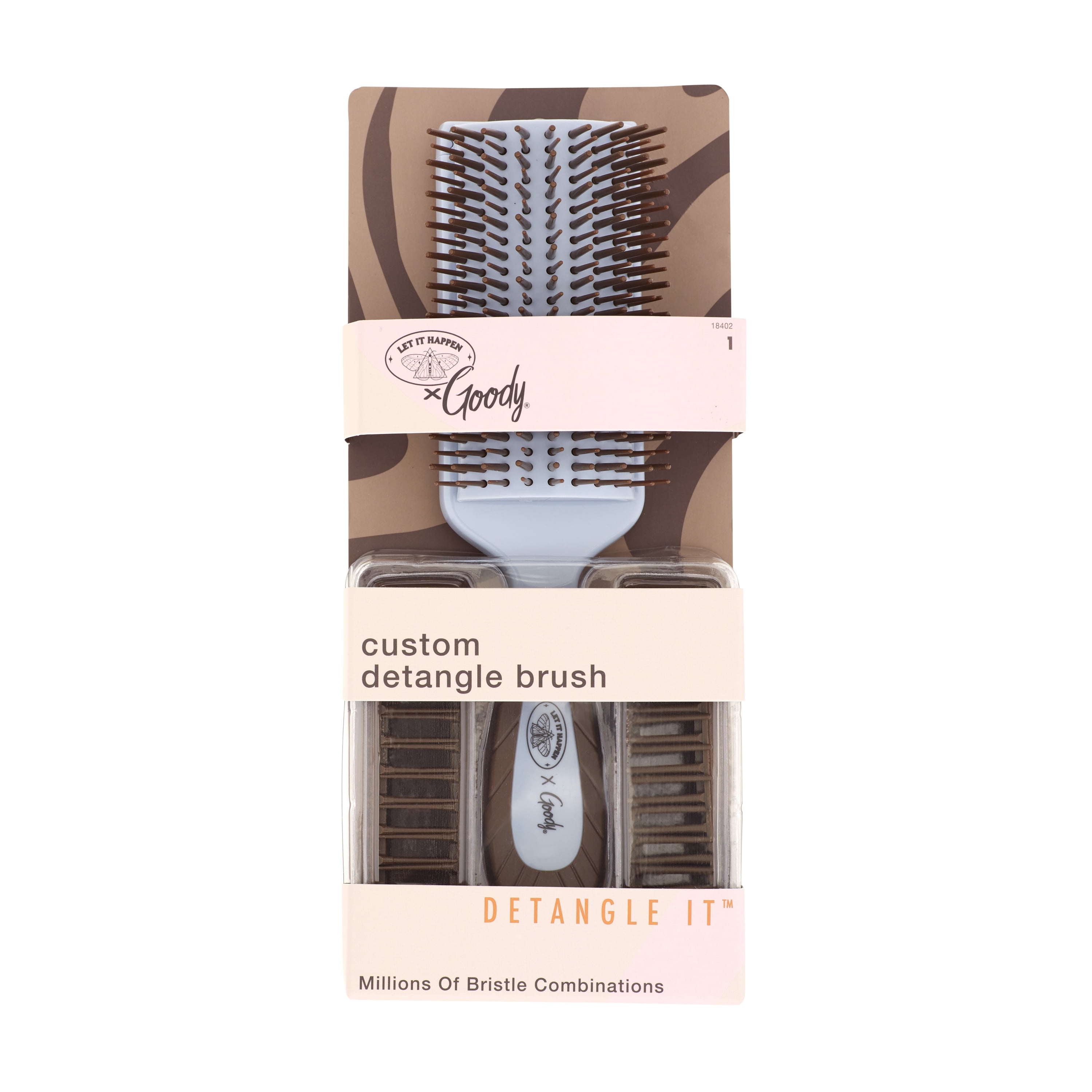 Goody Tru X Let It Happen Collab Custom Detangling Brush for Ouchless® Detangling Blue, 1 CT