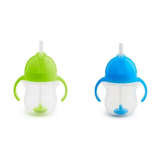Trainer Cup Munchkin Any Angle, 200 ml, con tapa verde y azul