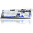 thumbnail image 1 of Restored Aula F108 Wireless Mechanical Keyboard, BT5.0/USB-C/2.4GHz Hot Swappable Custom Gaming Keyboards, PBT Keycaps, Pre-lubed Switches, RGB Backlit Full Size Creamy Keyboard with Number Pad (Refurbished), 1 of 8