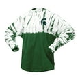thumbnail image 2 of Women's Green Michigan State Spartans Tie-Dye Long Sleeve Jersey T-Shirt, 2 of 3