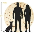thumbnail image 4 of Zulay Kitchen Couverture Tortilla Double Face Polyester pour Adultes et Enfants Lavable en Machine - 71 Pouces, 4 of 6