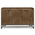 thumbnail image 6 of Simpli Home Milverton 54 inch Wide Solid Acacia Wood Modern Industrial Sideboard Buffet in Rustic Natural Aged Brown, 6 of 11
