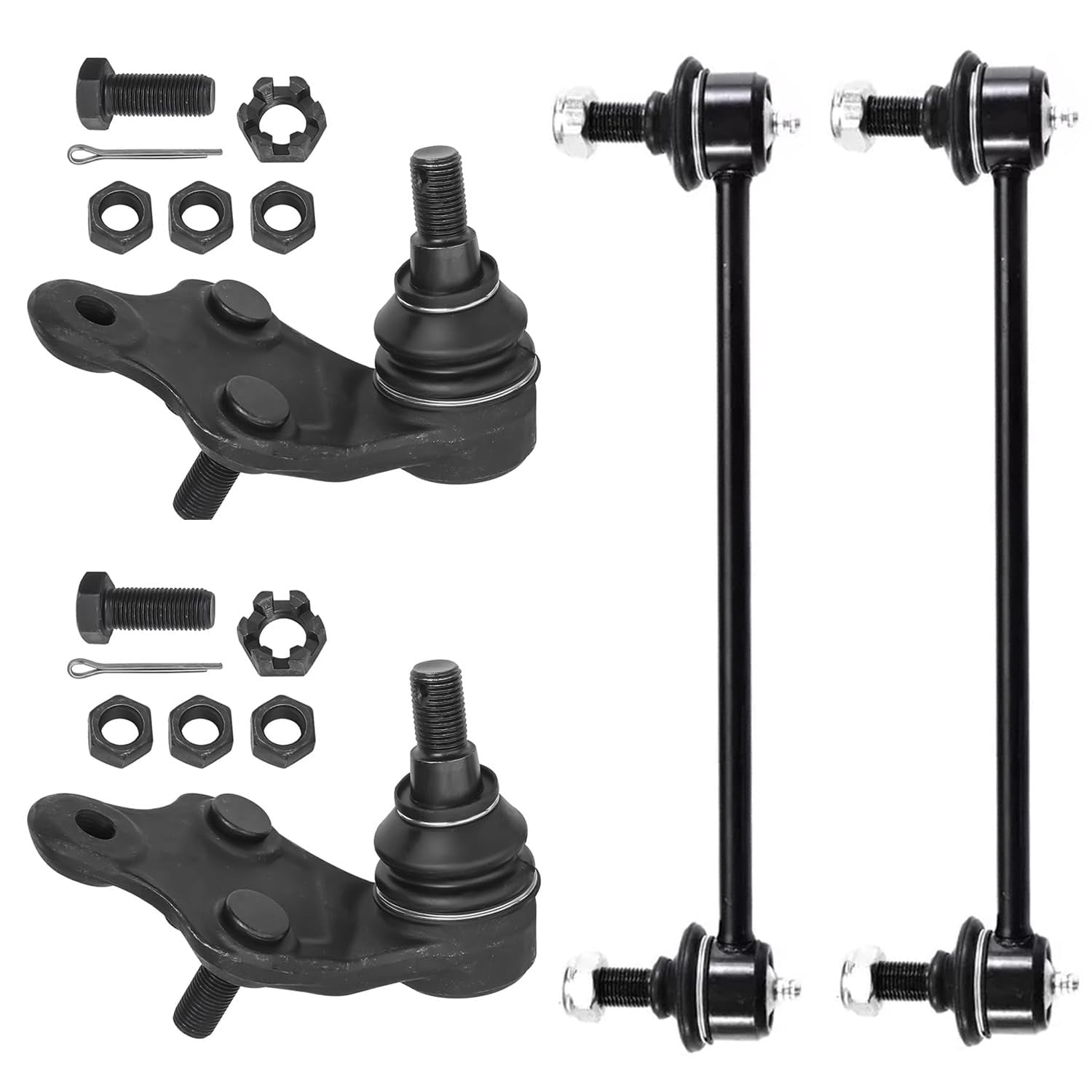 12-Piece Sway Bar Links, Tie Rods & Ball Joints Kit – For Toyota FJ Cruiser 2007-2009
