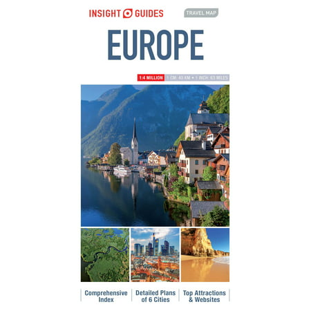 Insight guides travel map europe - folded map: