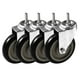 thumbnail image 1 of Rueda Caster FactorDuty de poliuretano negro de 5 pulgadas, 350 kg (paquete de 4), 1 of 9