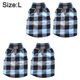 thumbnail image 2 of paño grueso y suave de la ropa del animal doméstico de 4 pedazos con la camisa a cuadros caliente cómoda del paño grueso y suave del botón de la tracción, 2 of 6